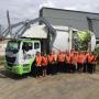 Truck and staff