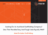 Evolution Scaffolding Ltd's website