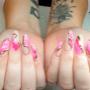 Acrylgel extensions + Intricate art