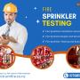 fire sprinkler testing