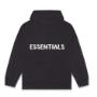 FEAR OF GOD ESSENTIALS PULLOVER KNIT HOODIE BLACK