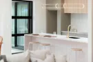 Custom kitchen island with panelled base - Inspire Kitchens