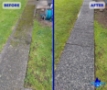 Concrete pathway cleaning