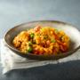 Vegetarian Paella- A vibrant Spanish rice dish originating from Valencia, with bold flavours and colourful presentation.