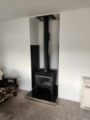 Log burner installation
