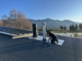 On the job log fire installation